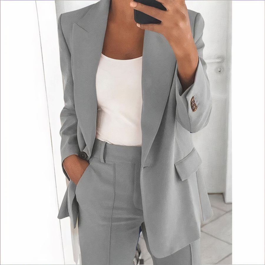 Trendiger Blazer- und Hosen-Set für Damen - Sanne