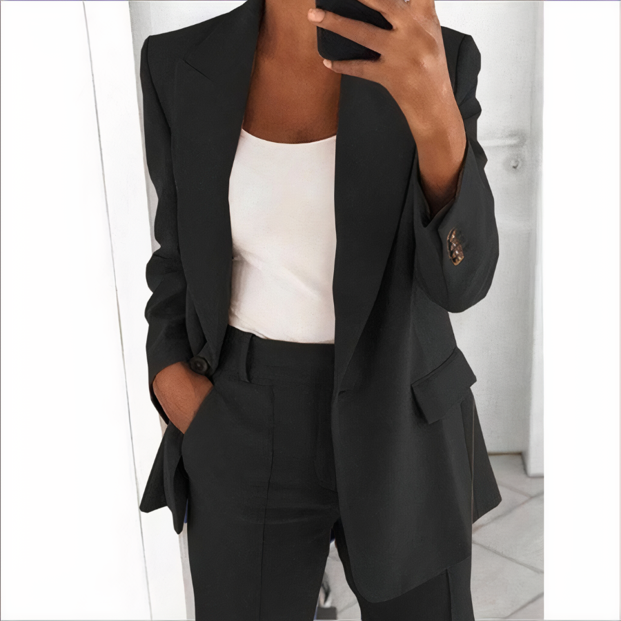 Trendiger Blazer- und Hosen-Set für Damen - Sanne