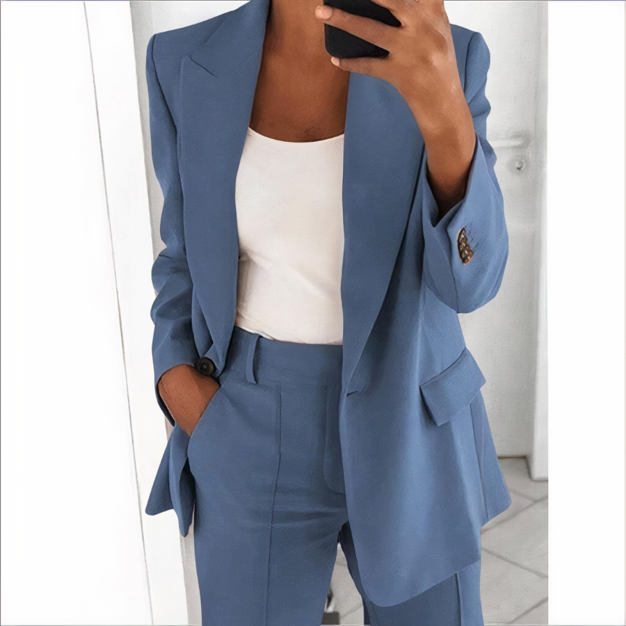 Trendiger Blazer- und Hosen-Set für Damen - Sanne