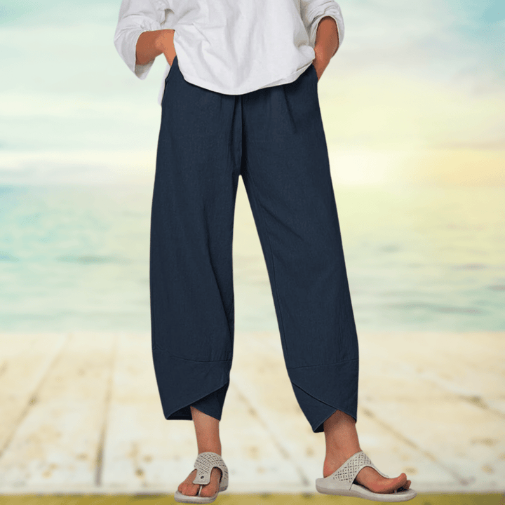 Leichte Baumwollhose mit Elastischem Bund – Mila