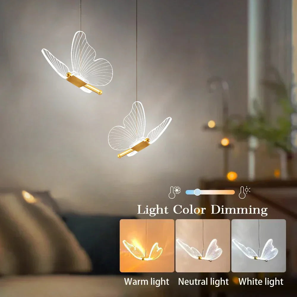 LED Schmetterling-Hängelampen - ButterLuxe