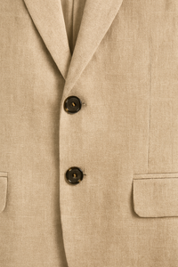 Leichter Herren Leinenanzug – 2-teilig, Slim Fit, ideal für Sommer, Hochzeit & Business