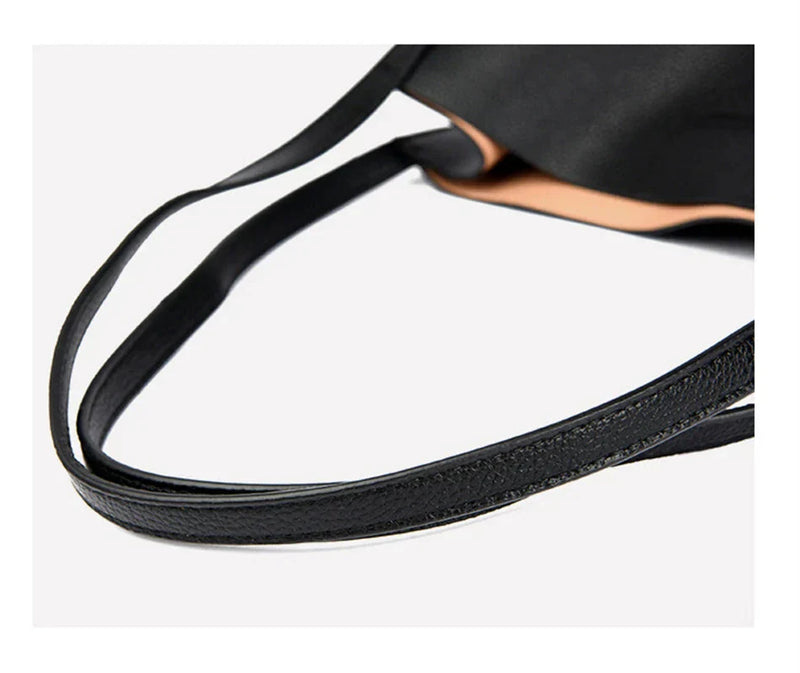 Trendy Leather Shoulder Bag - Mila