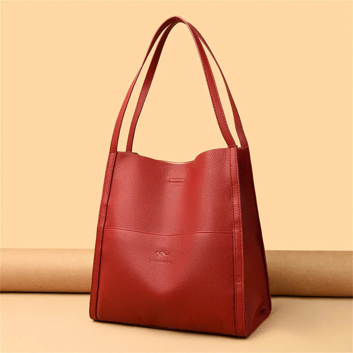 Trendy Leather Shoulder Bag - Mila