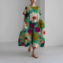 Luftiges Sommer-Maxikleid mit Taillenakzent – Clara