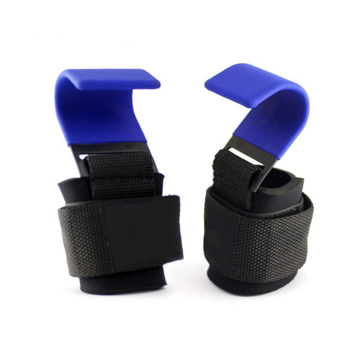 Lifting Hooks with Adjustable Wrist Strap - GripMax