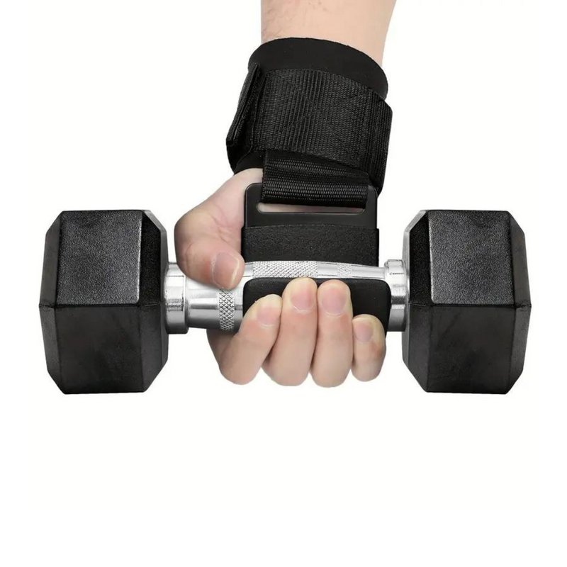 Lifting Hooks with Adjustable Wrist Strap - GripMax