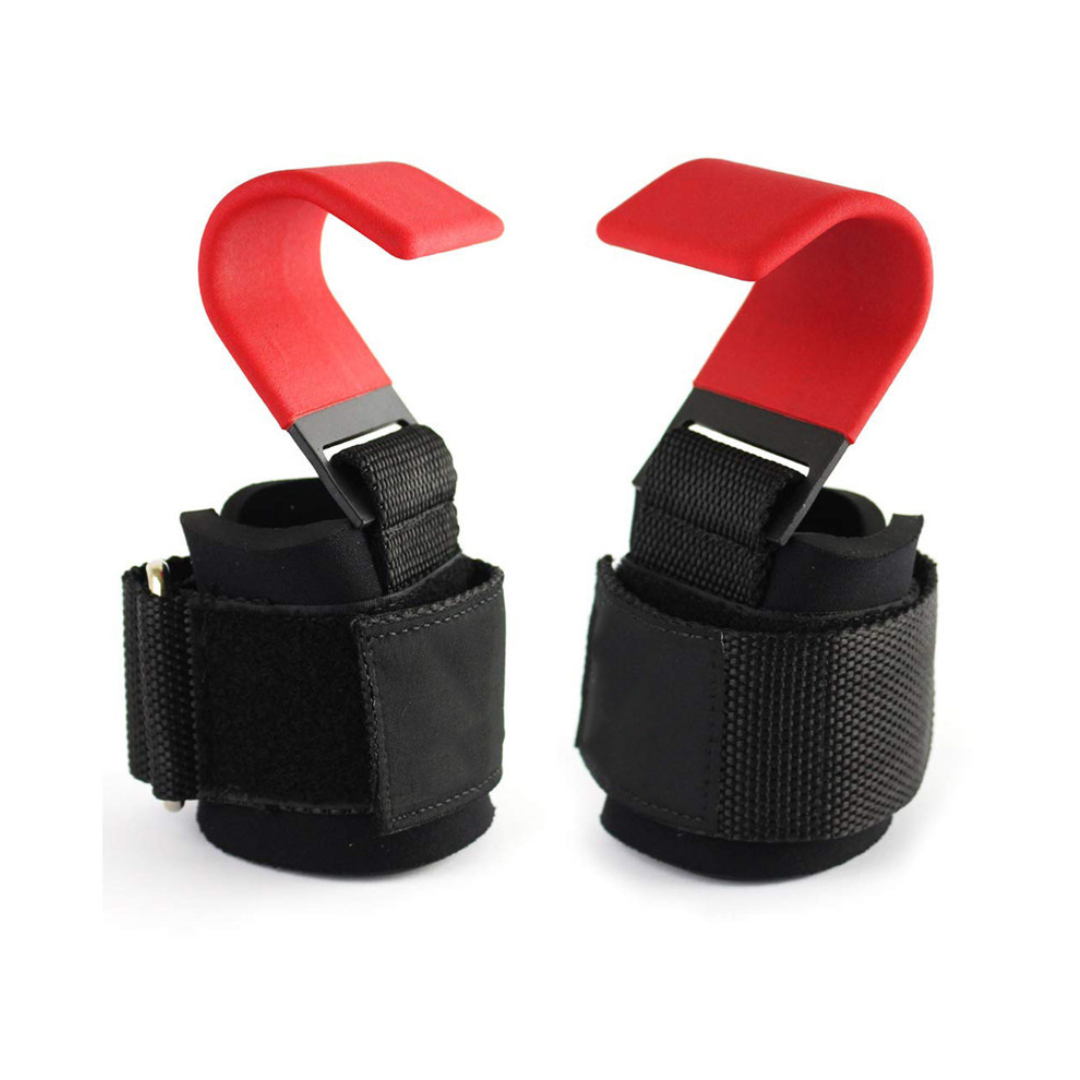Lifting Hooks with Adjustable Wrist Strap - GripMax