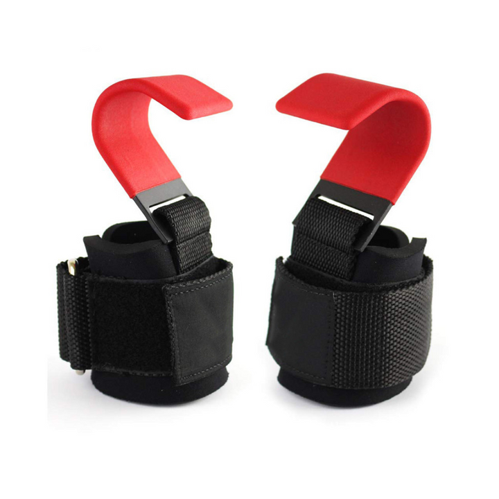 Lifting Hooks with Adjustable Wrist Strap - GripMax