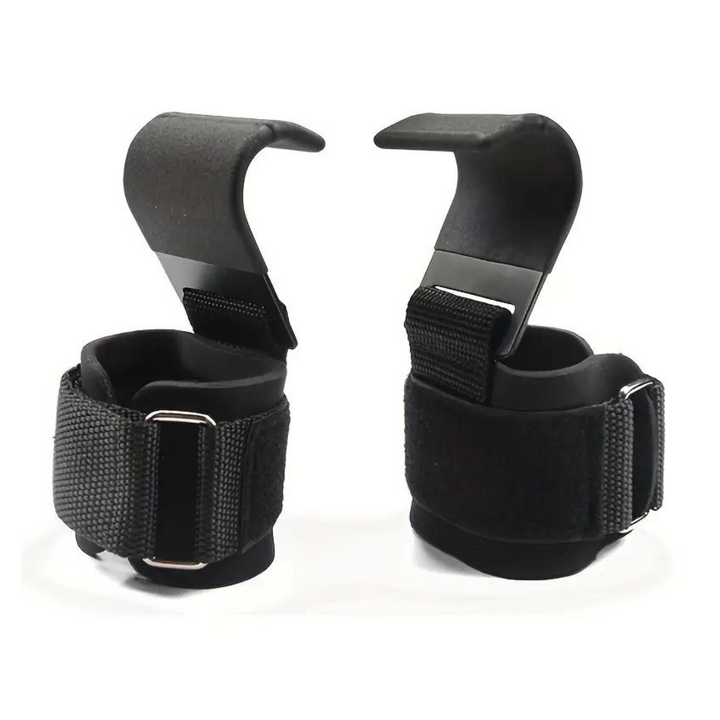 Lifting Hooks with Adjustable Wrist Strap - GripMax