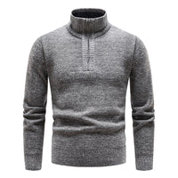 Knitted Sweater for Men with Half Zipper – Cedric