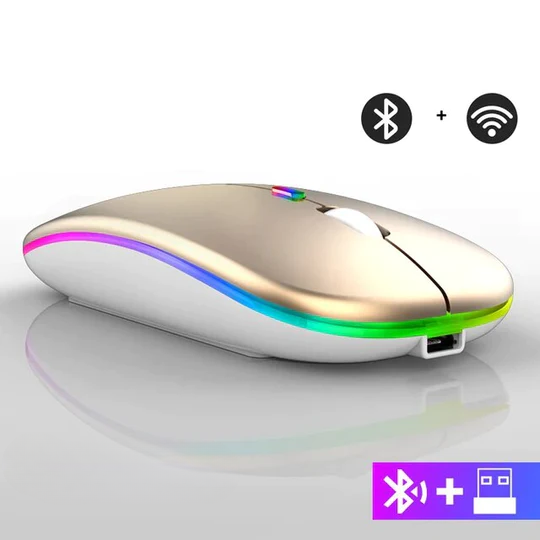 Kabellose LED-Maus | Wiederaufladbare Bluetooth-Maus