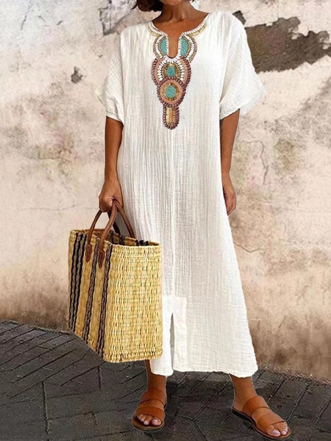 Maxi-Sommerkleid mit Trägern – Amira