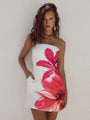 Sommerliches Minikleid mit Blumenmuster und verstellbaren Trägern – Zoey