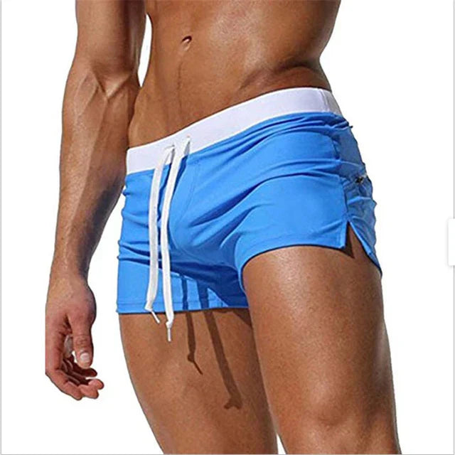 Schnelltrocknende Herren-Schwimmshorts mit Taschen – Leano