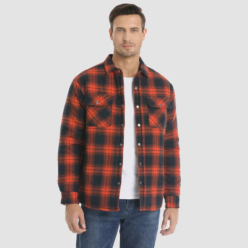Herren Holzfällerjacke kariert mit warmer Fütterung – Magnus
