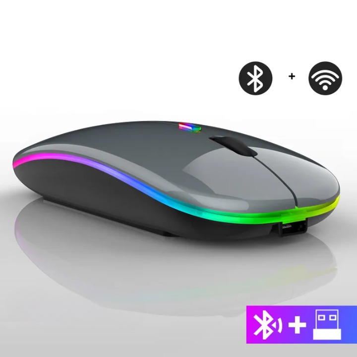 Kabellose LED-Maus | Wiederaufladbare Bluetooth-Maus