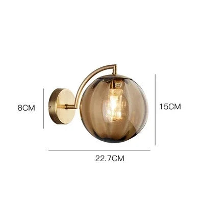Luxe Moderne Wandleuchte aus Glas – CrystalGlow