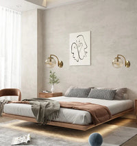 Luxe Moderne Wandleuchte aus Glas – CrystalGlow