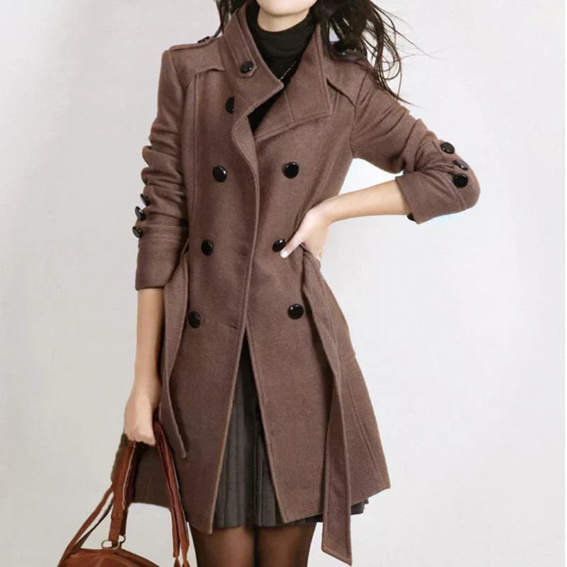 Stilvolle Damen-Winterjacke mit Gürtel – Sophie