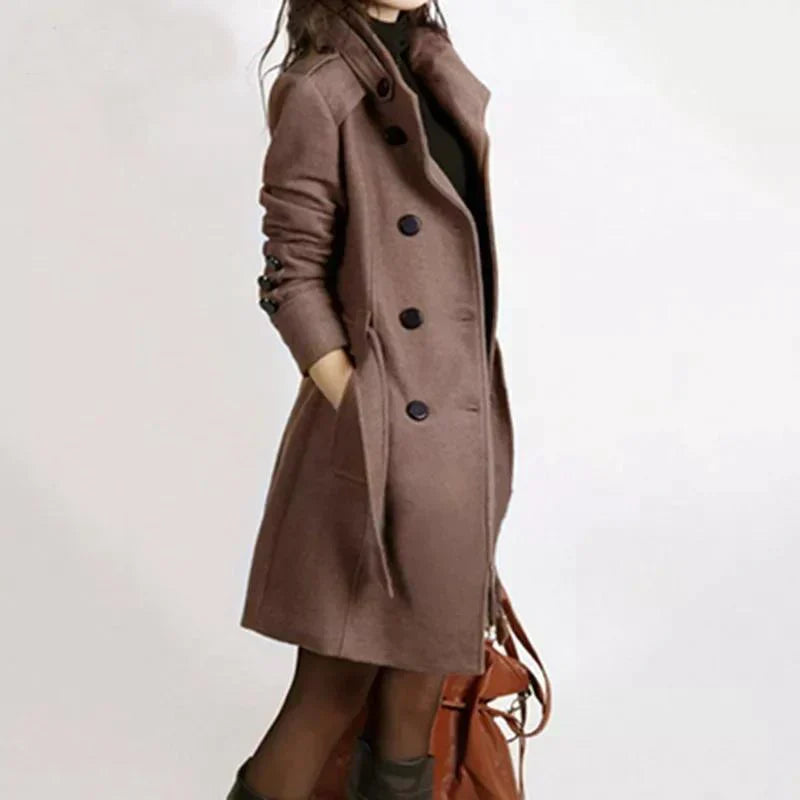 Stilvolle Damen-Winterjacke mit Gürtel – Sophie