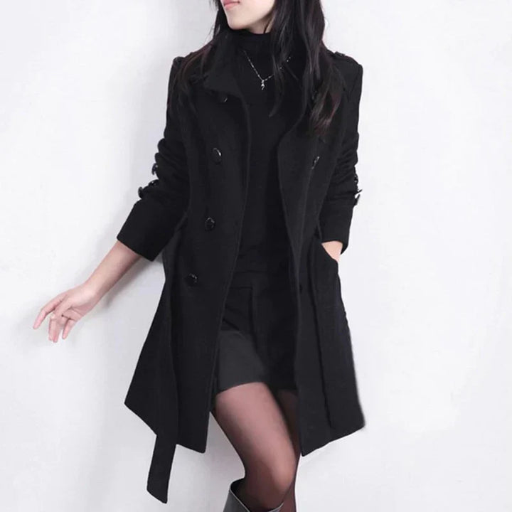 Stilvolle Damen-Winterjacke mit Gürtel – Sophie