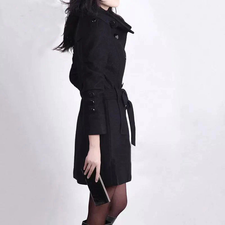 Stilvolle Damen-Winterjacke mit Gürtel – Sophie