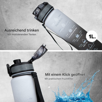 Wasserflasche mit Zeitmarkierungen – HydraHero