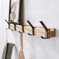 Wall coat rack with movable hooks – Nordhook