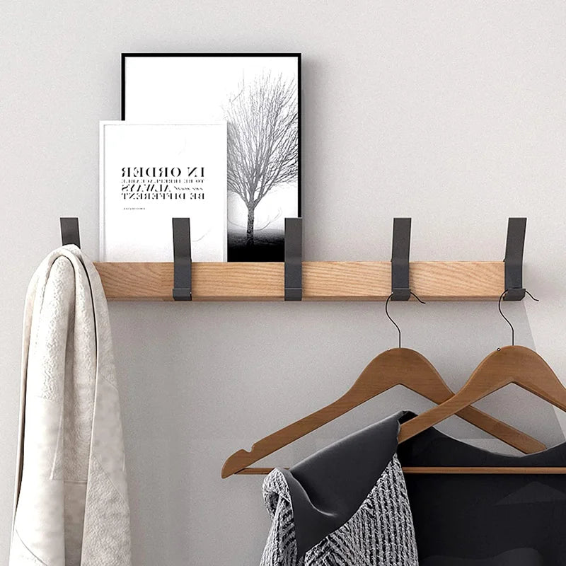 Wall coat rack with movable hooks – Nordhook