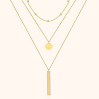 Geschichtete Dreifach-Halskette - Elise