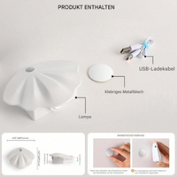 Schlaue Muschel Bewegungsmelder Lampe - LumiMotion