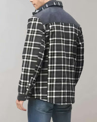 Gefütterte Herren-Flanelljacke mit Fleece – FlanelStil