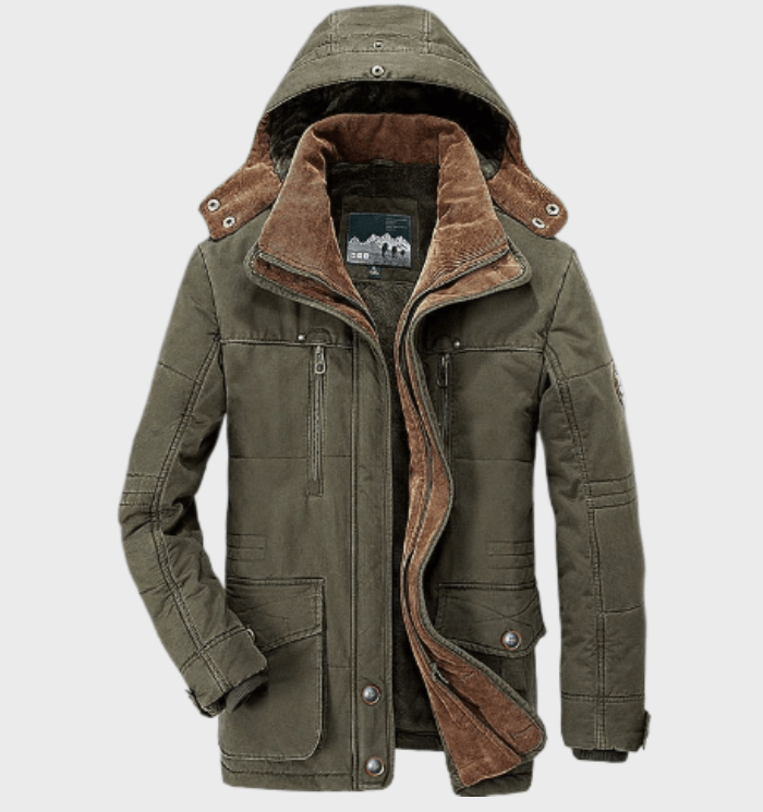 Warme Herren Winterjacke mit Kapuze - Andreas