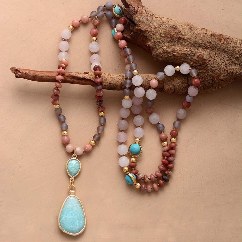 Diep Reinigende Pastel Mala Ketting - Aurielle