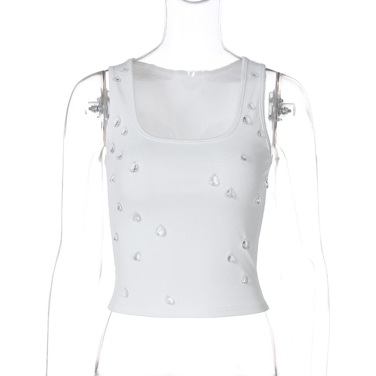Trendiges Damen Crop-Top mit Zierdetail & figurbetontem Schnitt – Liora