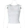 Trendiges Damen Crop-Top mit Zierdetail & figurbetontem Schnitt – Liora