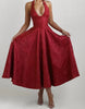 Stilvolles Damen A-Linien Cocktailkleid mit tiefem V-Ausschnitt – Liora