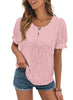 Luftiges & Stilvolles Damen Puffarm-Shirt mit Spitzenakzent – Noemi