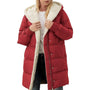 Doppelseitige Damen-Winterjacke aus Baumwolle mit Kapuze - Nina