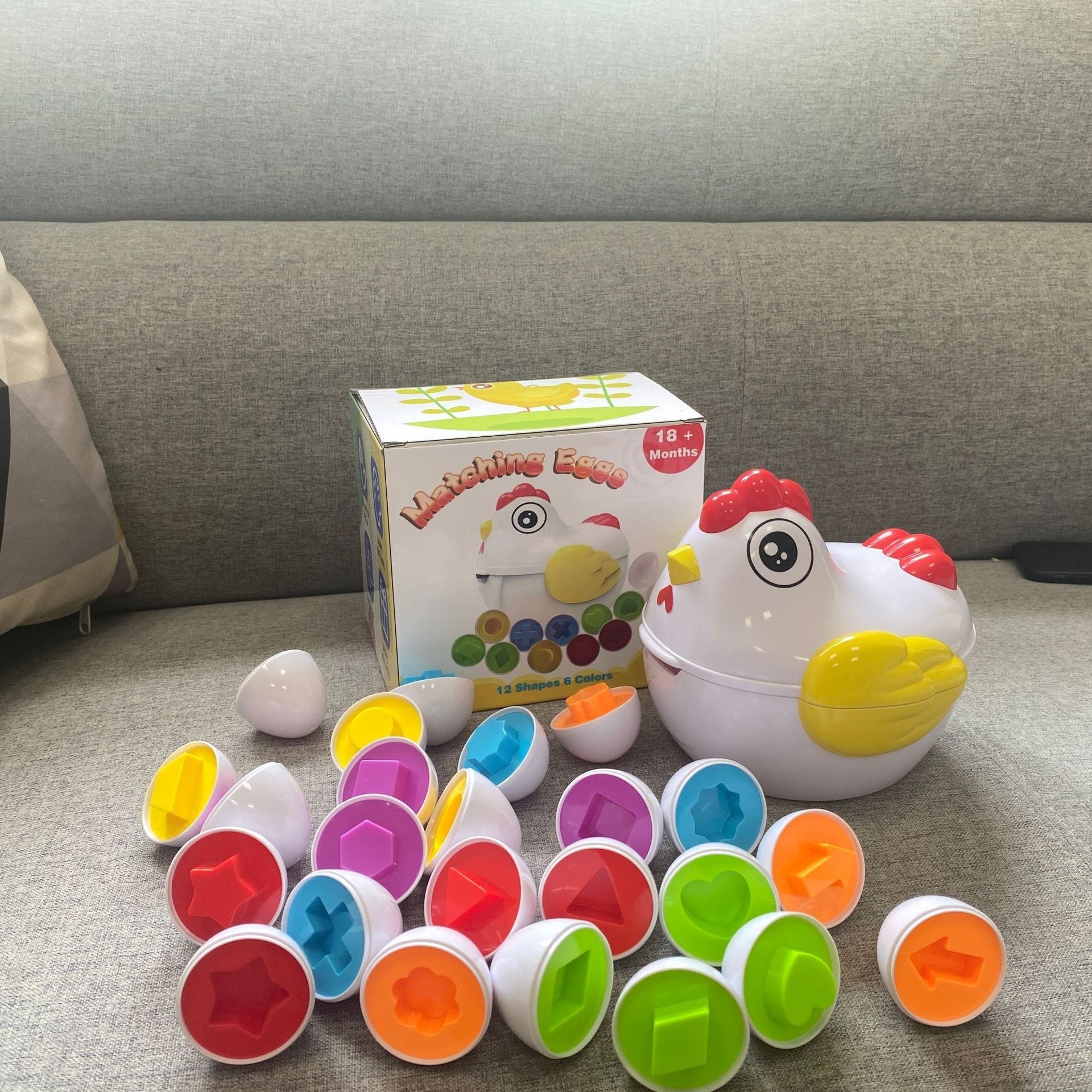 Bunte und Lernfördernde Eier-Set – ColorMatch