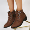 Damen Stiefeletten mit Blockabsatz im Vintage Look – Yolisa