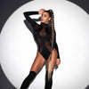 Trendiger Damen Bodysuit mit Cut-Outs & Mesh-Einsätzen – Nayeli