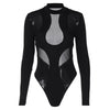 Trendiger Damen Bodysuit mit Cut-Outs & Mesh-Einsätzen – Nayeli