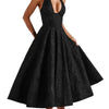 Stilvolles Damen A-Linien Cocktailkleid mit tiefem V-Ausschnitt – Liora
