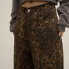 Trendy Leopard Print Jeans - Layla