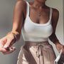 Rippstrukturiertes Damen bodysuit  mit figurbetontem Schnitt – Nea