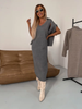 Damen Midikleid mit Rollkragen und Jersey-Detail – Larissa
