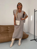 Damen Midikleid mit Rollkragen und Jersey-Detail – Larissa