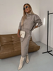 Damen Midikleid mit Rollkragen und Jersey-Detail – Larissa